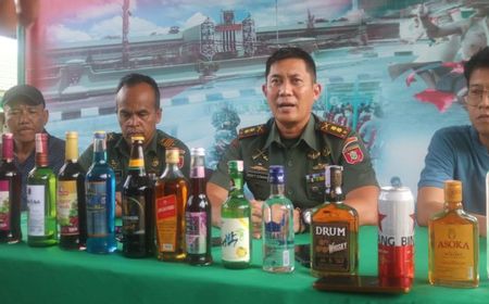 Kodim Tarakan Sita Ratusan Botol Miras Tanpa Dokumen