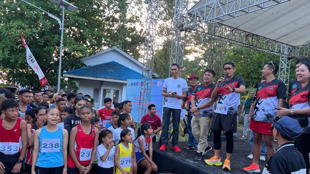 Passing Three Villages, Said Menparekraf Sandiaga Uno After Fun Run Fordeswita In Likupang