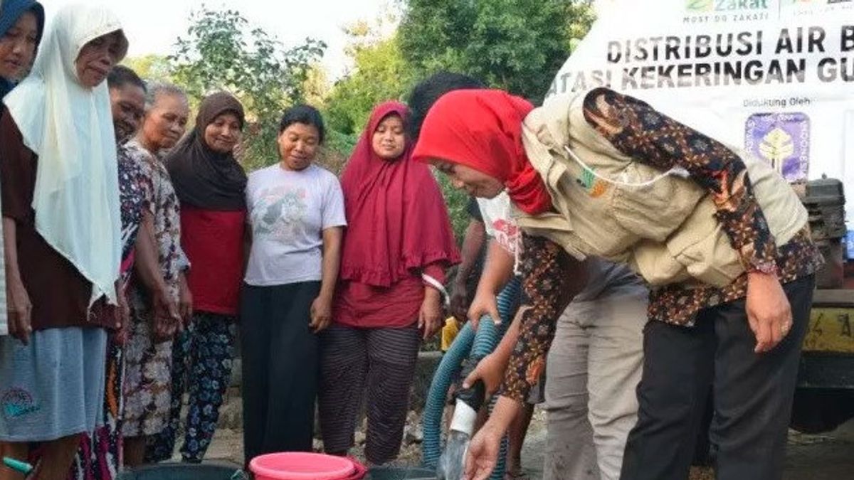 BPBD Gunung Kidul Mengirim Air Bersih Untuk Warga Terdampak Kekeringan