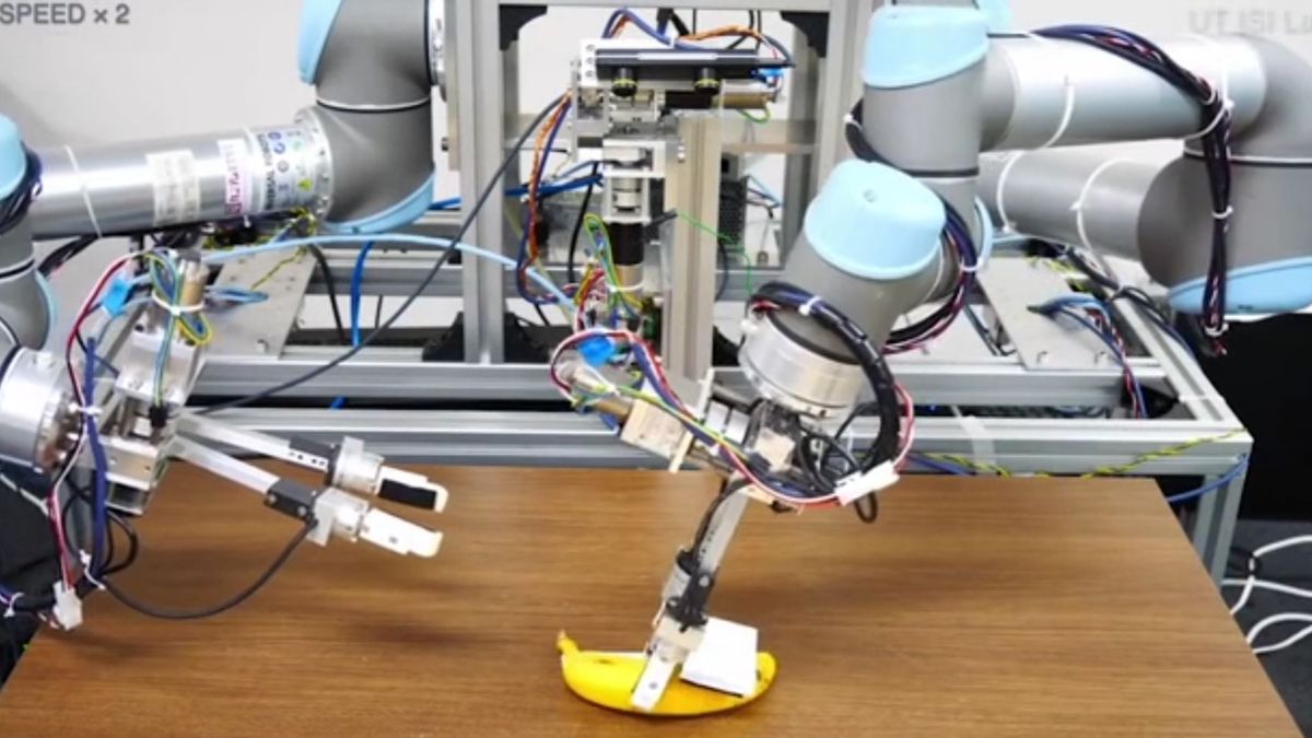 Wow! It Takes 13 Hours To Teach Robot To Peel Banana Correctly