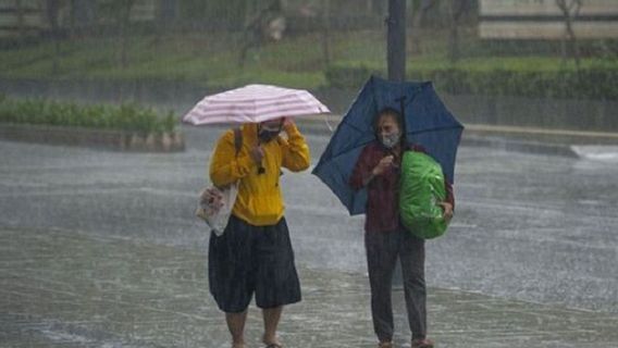 雅加达警报2月1日之前的暴雨