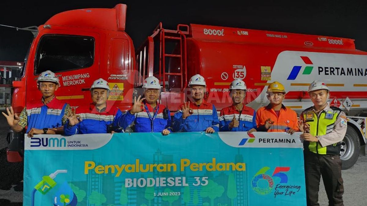 Pertamina 在所有加油站提供B35燃料