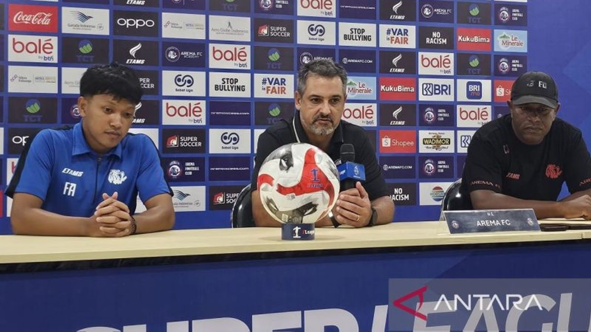 Pelatih Arema Evaluasi Performa Pemain Usai Kekalahan dari Dewa United