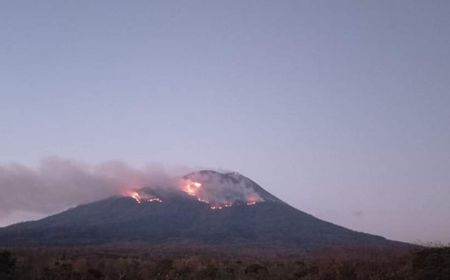 Erupsi Gunung Ili Lewotolok NTT Sebabkan Kebakaran Hutan