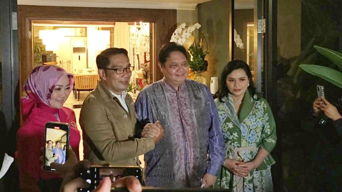 Ridwan Kamil Visits Airlangga At His Residence, Discusses Presidential Candidates?