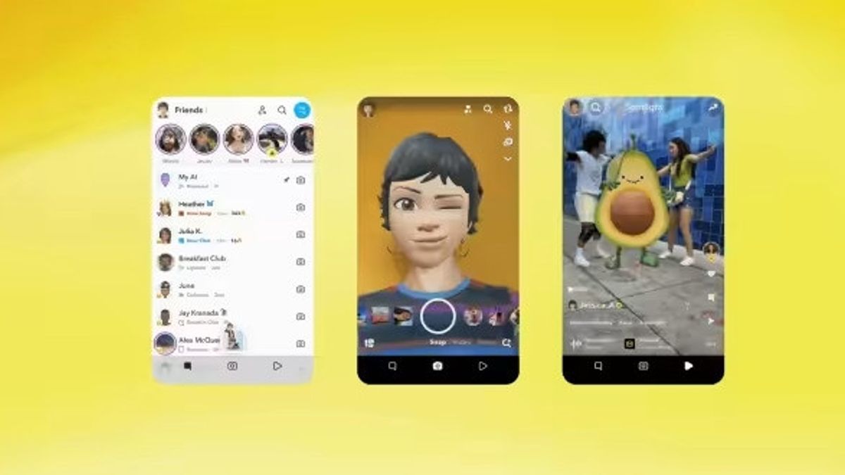 Snap Renak Interface Snapchat And Present Many New Features