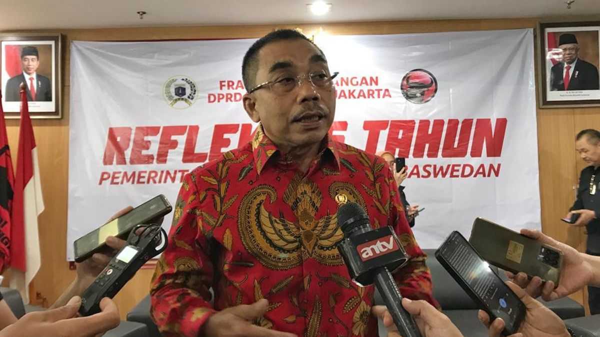 Lima Tahun Anies Baswedan di Mata PDIP DKI: Gubernur 0 Persen