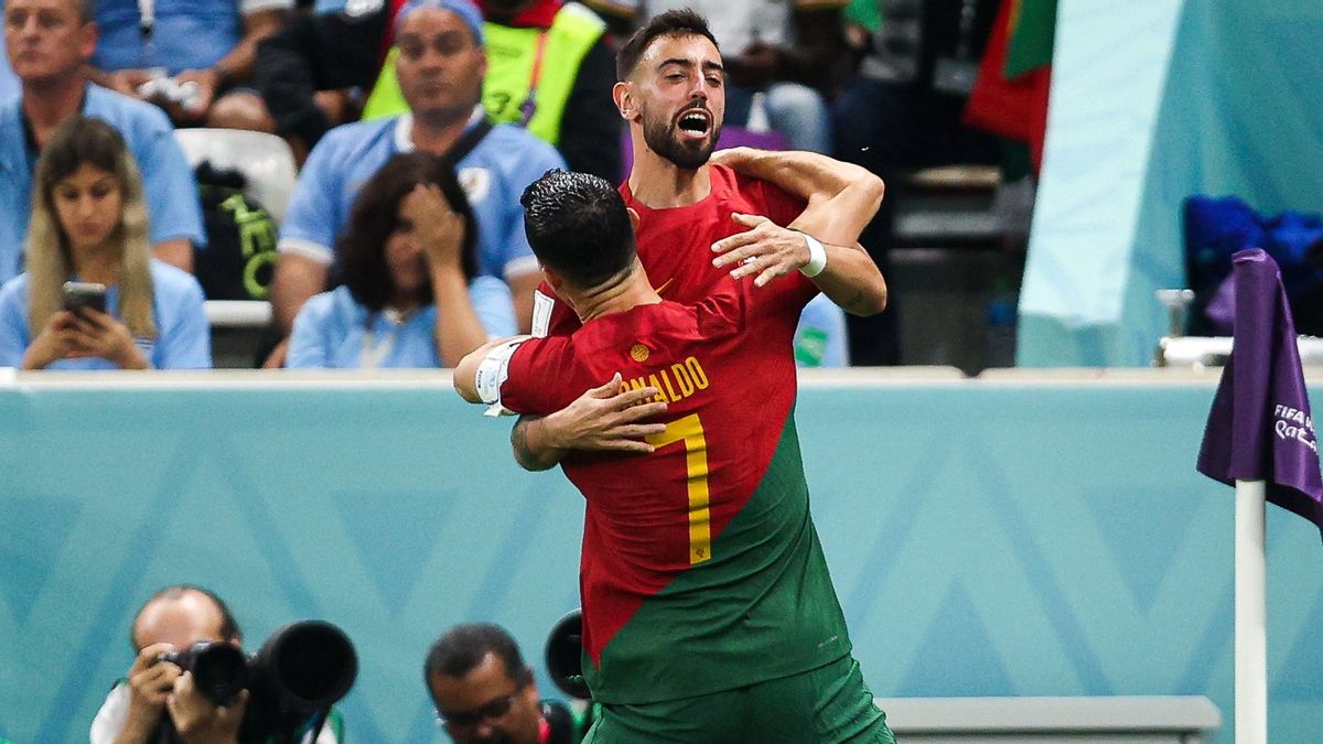 2022年世界杯：布鲁诺·费尔南德斯的助攻将葡萄牙带入16强