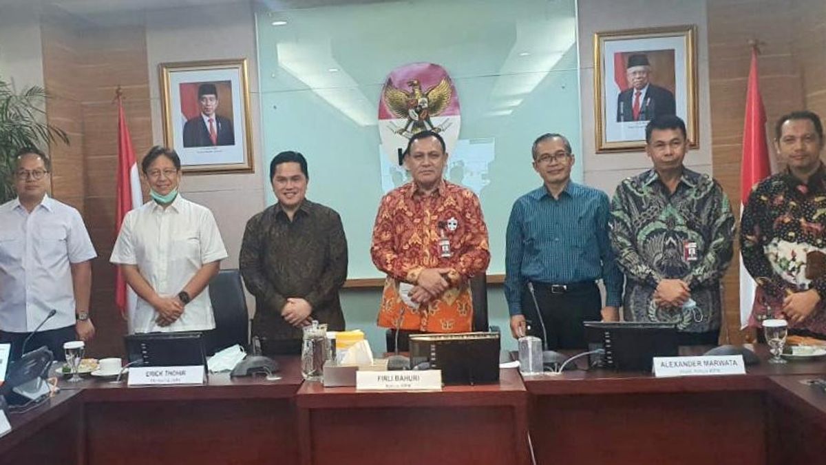 Erick Thohir Asks KPK For Help To Oversee The National Economic Recovery Fund