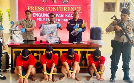 Polres Aceh Barat Ringkus 4 Orang Sindikat Penipuan Minyak Goreng Curah Asal Lampung