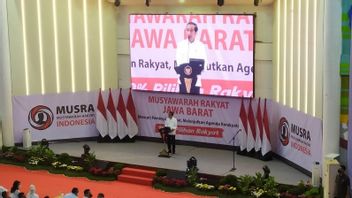 Present At The West Java Musra, Jokowi: Even Though The Presidential And Vice-presidential Candidates Were Promoted By The Party, Their Parents Remained The People