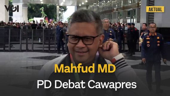 VIDEO: Le thème du deuxième débat présidentiel, Hasto Said Mahfud MD maine