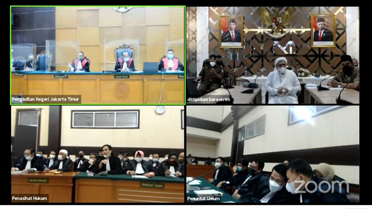 Hakim di Sidang Rizieq Shihab Kasus RS UMMI Bogor: Pakai Masker yang Benar Jangan di Leher
