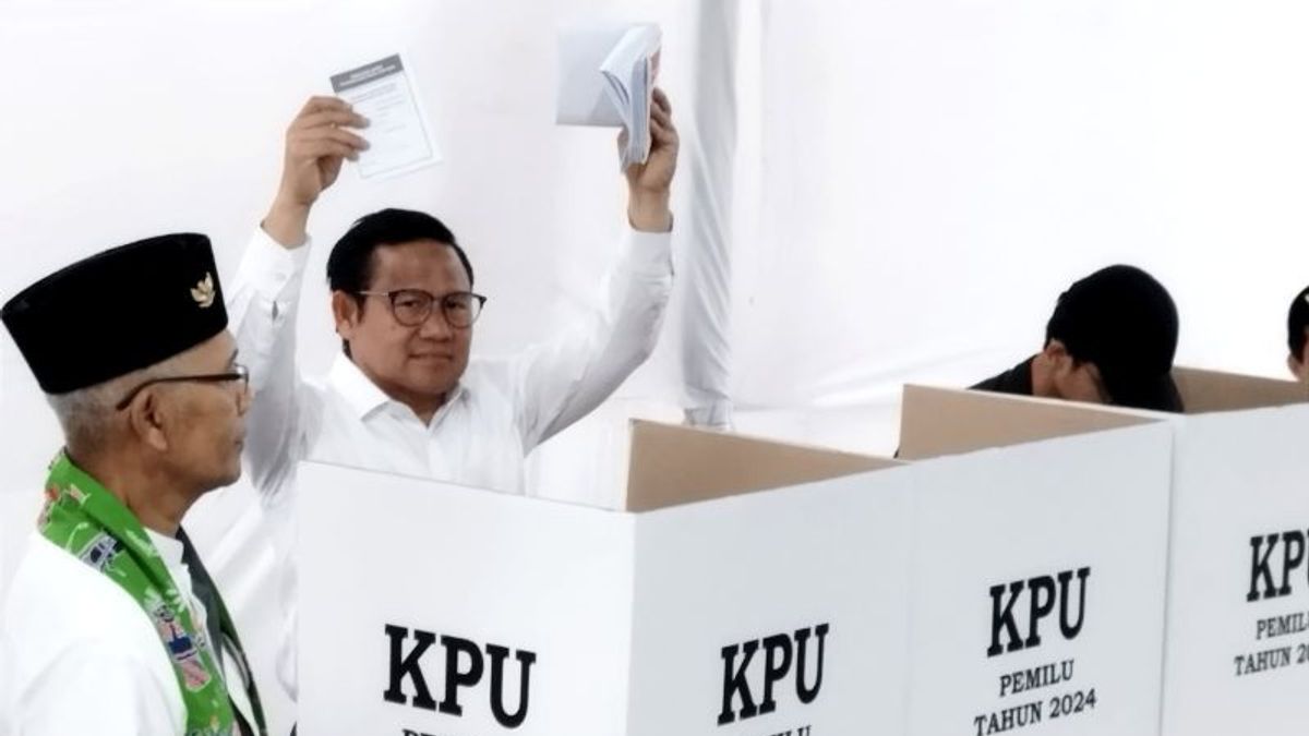 Cak Imin Sumringah a vu sa photo dans une lettre de vote alors qu’il était sur TPS