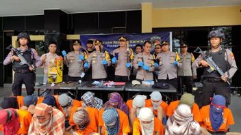 Dozens Of Youth Bandits The Perpetrators Of The Robbery That Made Bengkulu Residents Uneasy Were Arrested By The Police