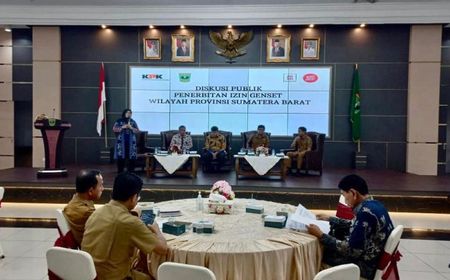 KPK Minta Pemprov Sumbar Perbaiki Tata Kelola Perizinan Genset Dunia Usaha