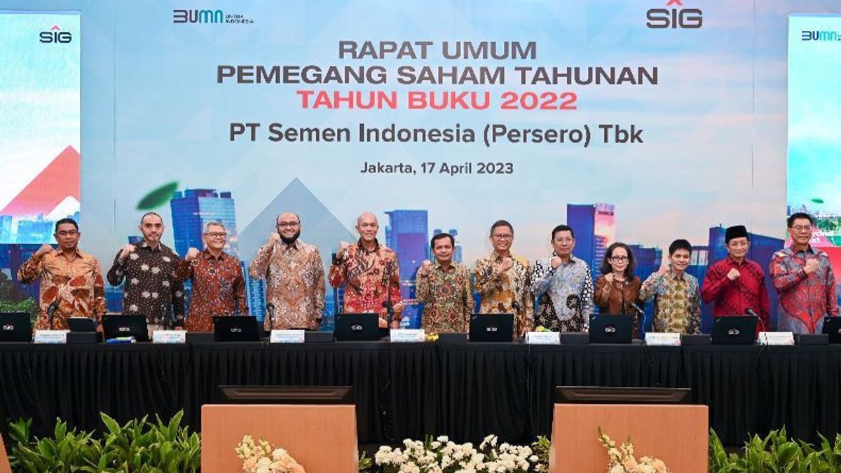 SIG Distributes Dividends Of IDR 1.65 Trillion, 70 Percent Of Profit