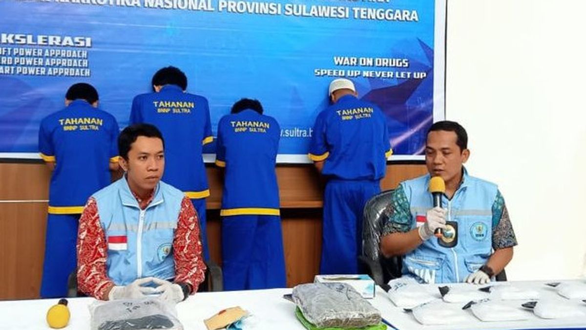 Peredaran 1,9 Kg Sabu Lintas Provinsi Berhasil Digagalkan di Sultra