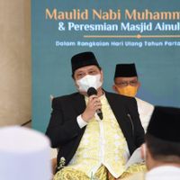 Rayakan Maulid Nabi, Airlangga Minta Doa Ulama Agar Golkar Sukses Hadapi Pemilu 2024 