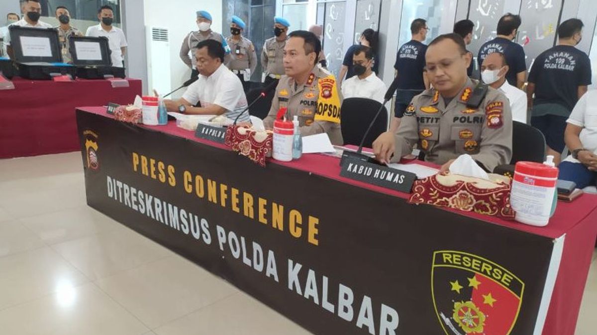 West Kalimantan Police Reveals 23 Illegal Gold Mining Cases And Arrests 75 Suspects
