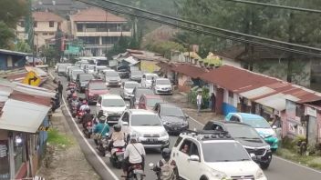Width Mudik 2024, Pots susceptibles d’accidents de la ligne Cianjur au sommet du pass jusqu’à Cugenang