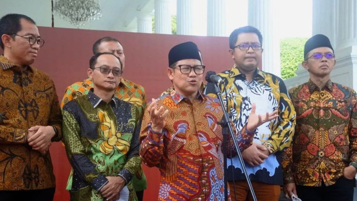 Bertemu di Istana, Cak Imin Sebut Presiden Jokowi Minta Agar Partai Politik Jaga Suasana Tetap <i>Cool</i> Jelang Pemilu 2024