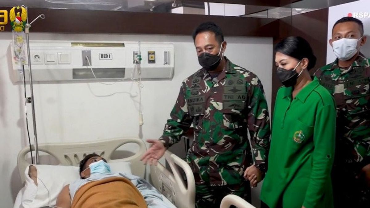 Army Chief Of Staff General Andika Perkasa Brings Pratu Romi's Lover Who Was Treated For Being Shot