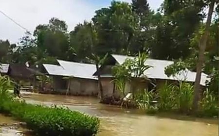 Ratusan Rumah di Nias Terendam Banjir