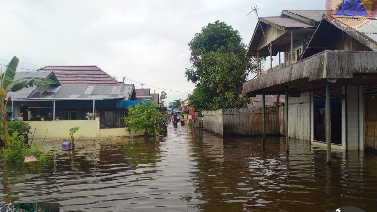 الفيضانات في بانجار كالسيل ريجنسي، 582 منزلا مغمورة بالمياه