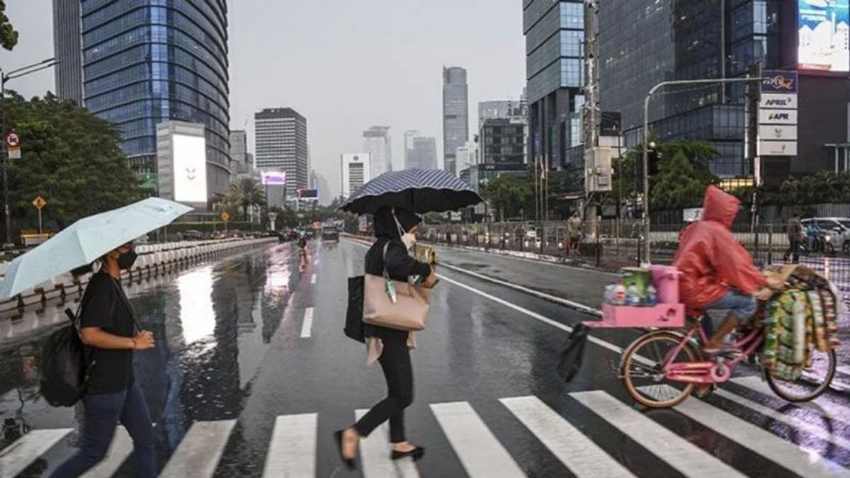 Sebagian Wilayah Jakarta Berpotensi Hujan Angin Sore Hari