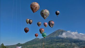 Wonosobo在9个地区举办了气球节