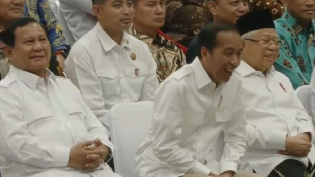 Jokowi Senang dan Gembira Hadir Perdana Acara Internal Gerindra