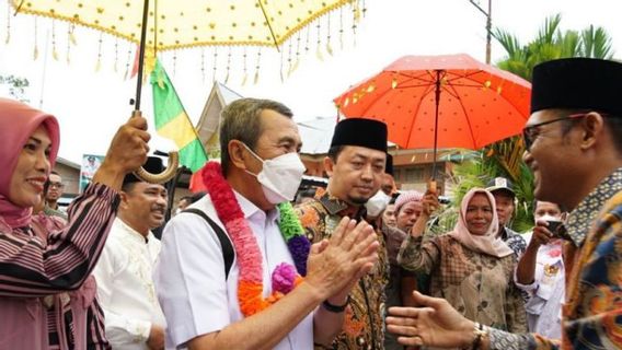 PUPR Builds Suspension Bridge In Buluh Cina Tourism Village Kampar