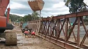 Kementerian PU dan TNI Percepat Pembangunan Jembatan Darurat di Tapanuli Selatan
