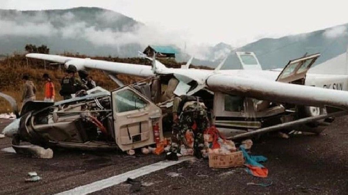 Deuil Pour Smart Air à L’aéroport D’Ilaga, Le Corps Du Pilote Tué Dans L’accident Amené à Jakarta