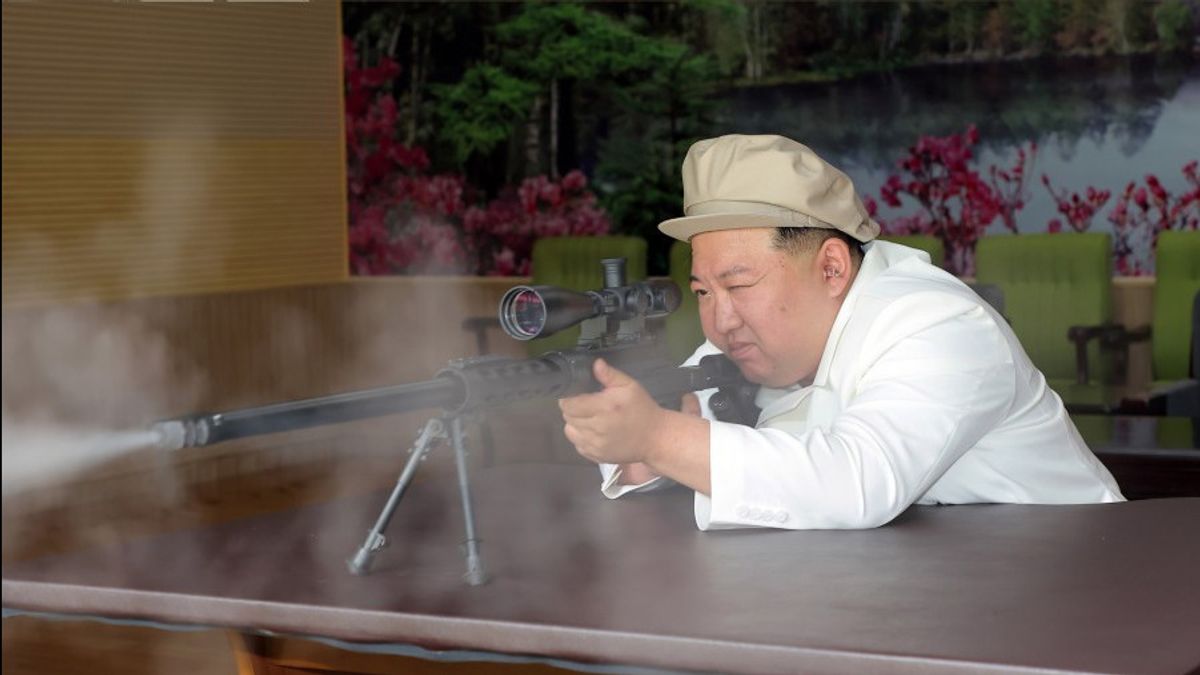 Unjuk Kemampuan Menembak, Kim Jong-un Perintahkan Pabrik Rudal hingga Senjata Korut Tingkatkan Kapasitas