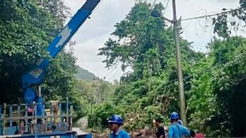 24 Tiang Listrik di Sabang Aceh Rusak Akibat Longsor