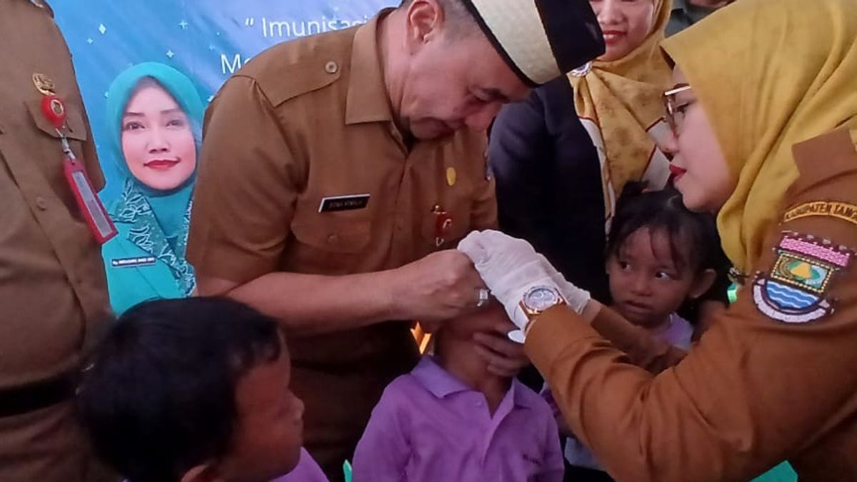 Ratusan Ribu Anak di Kabupaten Tangerang Serentak Ikuti Vaksin Polio