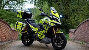 Berniat Ganti Armada Motor, Polisi Inggris Uji Sepeda Motor Listrik Energica Experia untuk Kurangi Emisi
