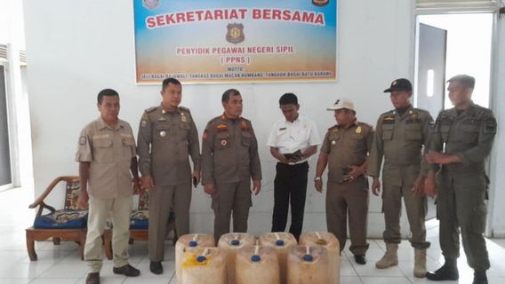 Raid Ahead Of Ramadan, 280 Liters Of Tuak Arrested In West Pasaman, West West West Sumatra