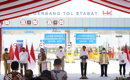 Dampingi Presiden Jokowi Resmikan Tol Binjai–Stabat, Sri Mulyani Wanti-Wanti APBN jangan Dicatut