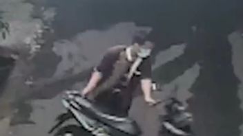 央视镜头拍到，摩托车贼穿科科衬衫为克鲁布伊清真寺崇拜者