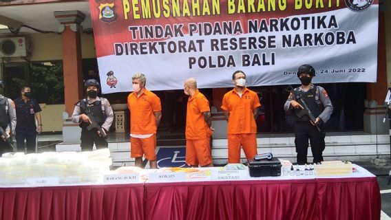 Polda Bali Musnahkan 39 Kilogram Narkoba Senilai Rp56 Miliar 