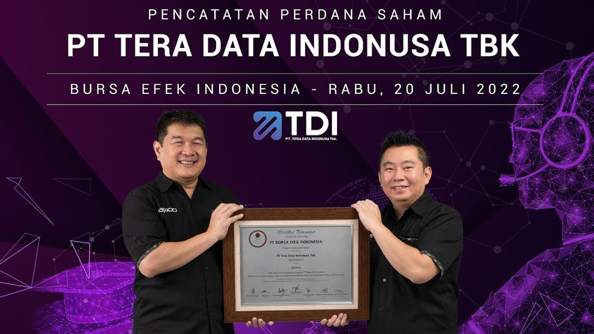 在IDX上，Tera Data Indonusa收到1456.17亿印尼盾的IPO资金
