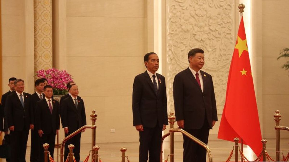 Presiden Jokowi Disambut Upacara Kenegaraan oleh Presiden Xi Jinping
