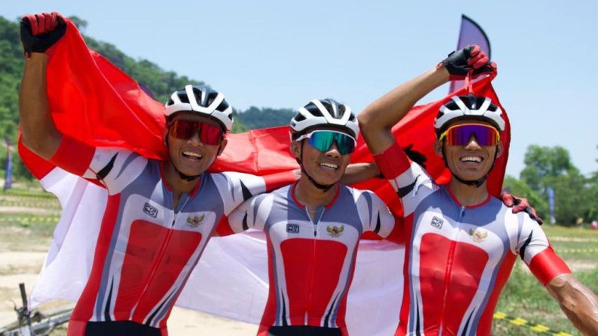 Dominasi Atlet Indonesia di Balap Sepeda MTB XCO Putra SEA Games 2023