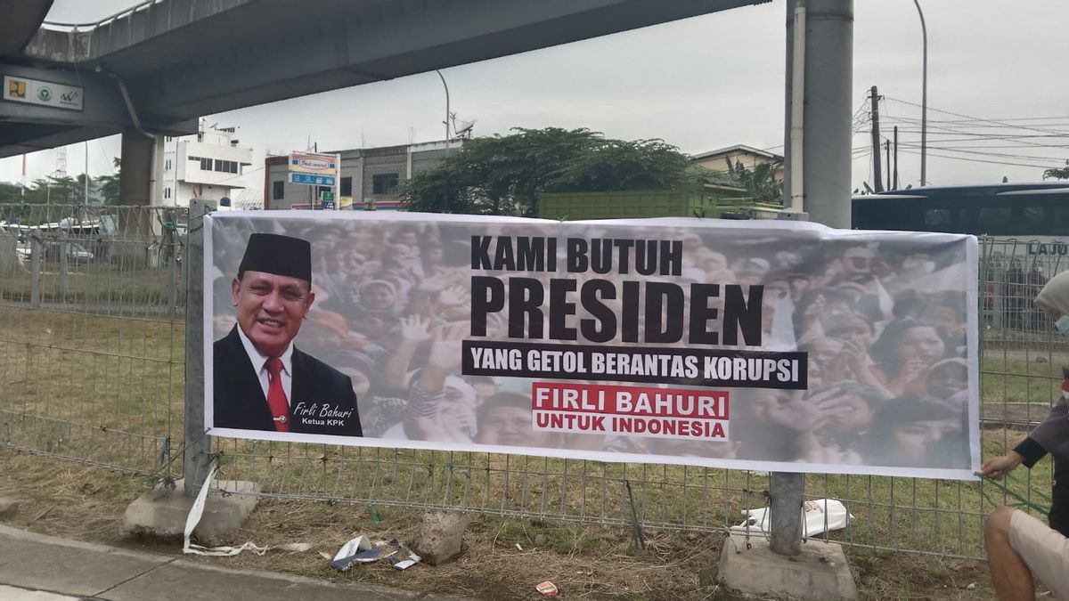 Muncul Spanduk 'Kami Butuh Presiden yang Getol Berantas Korupsi, Firli Bahuri untuk Indonesia', KPK: Itu Bukan Program Kami