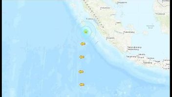BMKG分析：西苏门答腊Mentawai发生的里氏6.0级地震