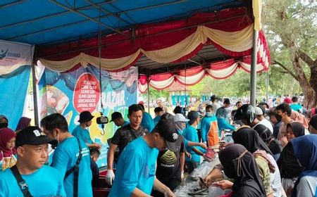 Tingkatkan Ekonomi Masyarakat dan Percepat Penurunan Stunting, Dinas Perikanan Belitung Gelar Pasar Murah