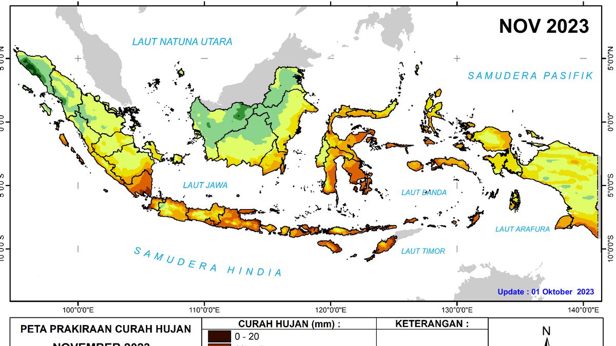 BMKG 提醒市民注意北苏门答腊大雨的影响